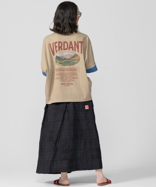 KRIFF MAYER Lady's Collection(クリフメイヤーレディースコレクション)の「【接触冷感・UVカット・吸水速乾】夏季GO! T(山)(Tシャツ/カットソー・レディース・ブラック/ブルー/オフホワイト/カラフル/レッド/ベージュ・LARGE/MEDIUM)」の9枚目の写真