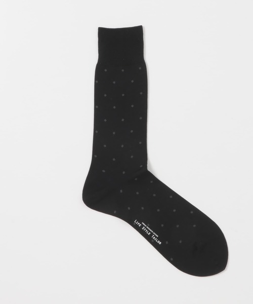 URBAN RESEARCH DOORS（アーバンリサーチドアーズ）の「LIFE STYLE TAILOR　ドット柄ドレスソックス（ソックス/靴下・メンズ・ネイビー/ブラウン/ブラック・-）」の4枚目の写真