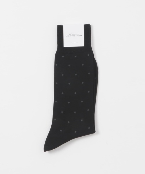 URBAN RESEARCH DOORS（アーバンリサーチドアーズ）の「LIFE STYLE TAILOR　ドット柄ドレスソックス（ソックス/靴下・メンズ・ネイビー/ブラウン/ブラック・-）」の5枚目の写真