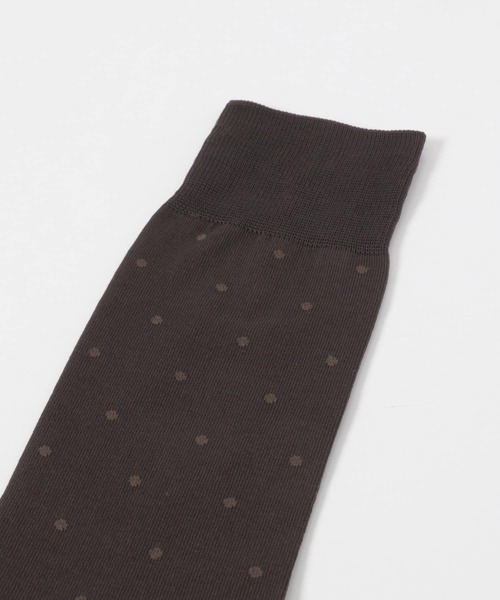 URBAN RESEARCH DOORS（アーバンリサーチドアーズ）の「LIFE STYLE TAILOR　ドット柄ドレスソックス（ソックス/靴下・メンズ・ネイビー/ブラウン/ブラック・-）」の7枚目の写真