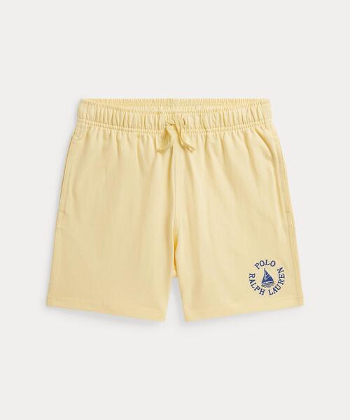 POLO RALPH LAUREN CHILDRENSWEAR(ポロ ラルフ ローレン チルドレンズウェア)の「ロゴ コットン ジャージー ショートパンツ(その他パンツ・キッズ・イエロー・L/M/S/XL)」の1枚目の写真