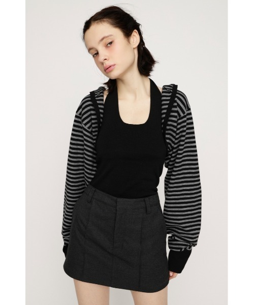 SLY（スライ）の「KNIT BOLERO ニットボレロ 春服（カーディガン/ボレロ・レディース・ブラック系その他2/レッド系その他・FREE）」の3枚目の写真