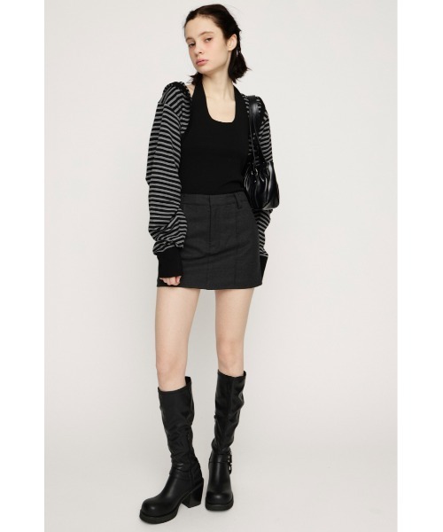 SLY（スライ）の「KNIT BOLERO ニットボレロ 春服（カーディガン/ボレロ・レディース・ブラック系その他2/レッド系その他・FREE）」の4枚目の写真