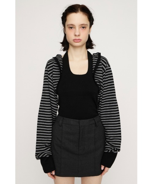 SLY（スライ）の「KNIT BOLERO ニットボレロ 春服（カーディガン/ボレロ・レディース・ブラック系その他2/レッド系その他・FREE）」の6枚目の写真