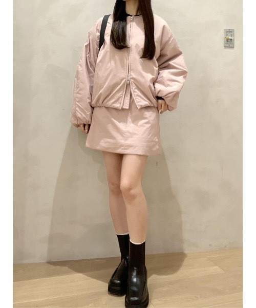STYLEMIXER（スタイルミキサー）の「パディングミニスカート（スカート・レディース・ホワイト/ピンク/ブラック・SMALL/MEDIUM）」の3枚目の写真