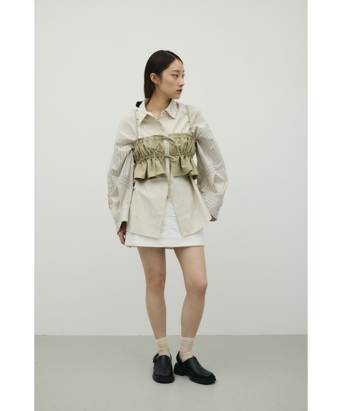 STYLEMIXER（スタイルミキサー）の「パディングミニスカート（スカート・レディース・ホワイト/ピンク/ブラック・SMALL/MEDIUM）」の6枚目の写真