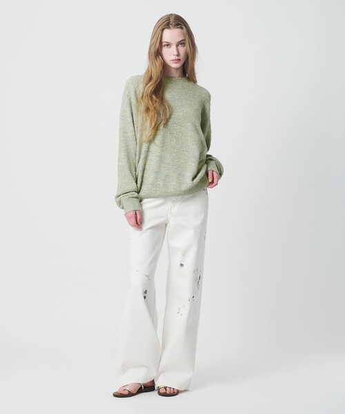 California General Store(California General Store)の「<CGS.>ミックス シャギー クルーネック ニット(ニット/セーター・メンズ・グレー系/ライム・L/M/S)」の5枚目の写真