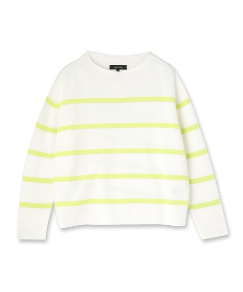 UNTITLED（アンタイトル）の「【ゆったり/洗える】クロップドニットプルオーバー（ニット/セーター・レディース・ホワイト/ライトグレー/ブルー/ホワイト系3/ネイビー系2・00/02/04/48/44）」の6枚目の写真