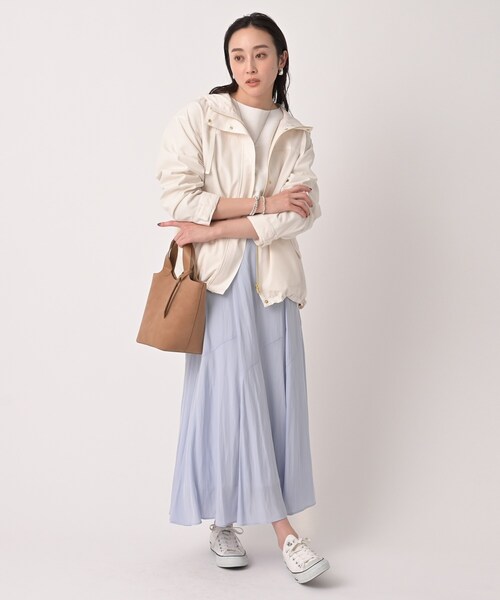 UNTITLED（アンタイトル）の「【ゆったり/洗える】クロップドニットプルオーバー（ニット/セーター・レディース・ホワイト/ライトグレー/ブルー/ホワイト系3/ネイビー系2・00/02/04/48/44）」の9枚目の写真