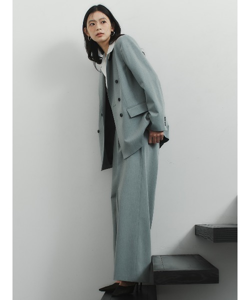 anuans(アニュアンス)の「アシメデザインワイドパンツ(その他パンツ・レディース・グレー/ベージュ/ネイビー・MEDIUM/SMALL)」の16枚目の写真