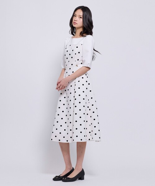 TOCCA（トッカ）の「RAIN GROW ドレス（ワンピース・レディース・ネイビー系5/ホワイト系5・6/4/2/0）」の7枚目の写真