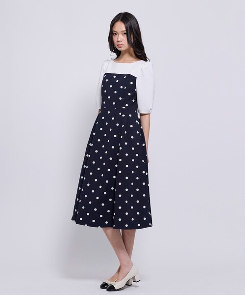 TOCCA（トッカ）の「RAIN GROW ドレス（ワンピース・レディース・ネイビー系5/ホワイト系5・6/4/2/0）」の11枚目の写真