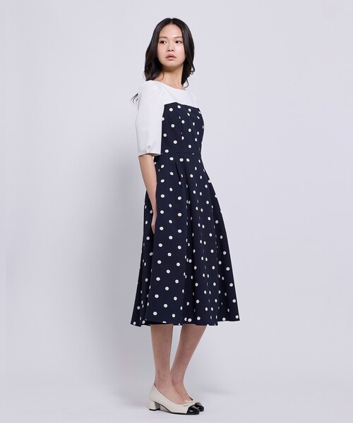 TOCCA（トッカ）の「RAIN GROW ドレス（ワンピース・レディース・ネイビー系5/ホワイト系5・6/4/2/0）」の13枚目の写真