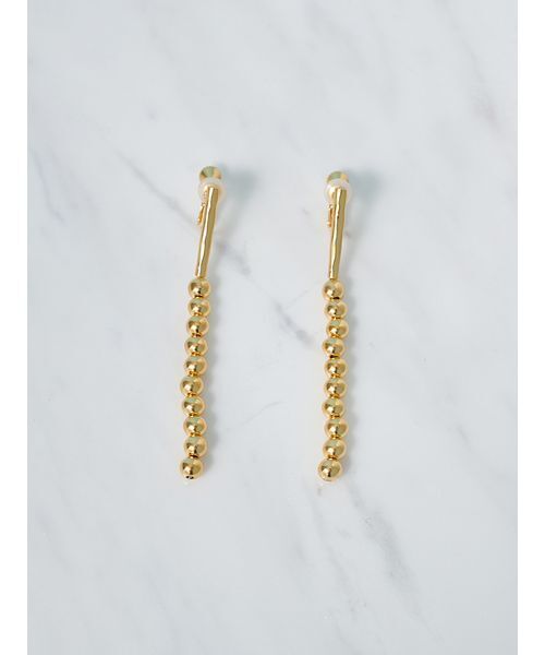 Mila Owen（ミラオーウェン）の「メタルボールチャームイヤリング（イヤリング・レディース・C/D/A/B・F）」の8枚目の写真