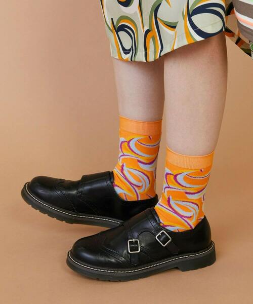 FRAPBOIS(フラボア)の「ウォーターサーフェスソックス(ソックス/靴下・レディース・オレンジ/チャコールグレー/アイボリー・FREE)」の6枚目の写真