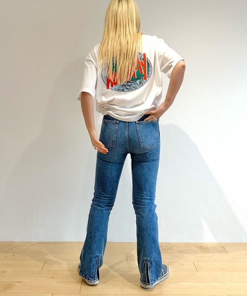 HOLIDAY（ホリデイ）の「SUPER FINE S/S T-SHIRT (CIRCLE LOGO) スーパーファインショートスリーブTシャツ (サークルロゴ)（Tシャツ/カットソー・レディース・ホワイト/ブラック・XL）」の9枚目の写真