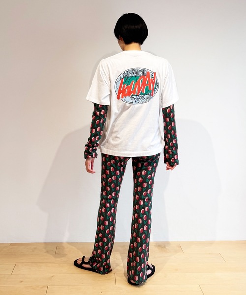 HOLIDAY（ホリデイ）の「SUPER FINE S/S T-SHIRT (CIRCLE LOGO) スーパーファインショートスリーブTシャツ (サークルロゴ)（Tシャツ/カットソー・レディース・ホワイト/ブラック・XL）」の3枚目の写真
