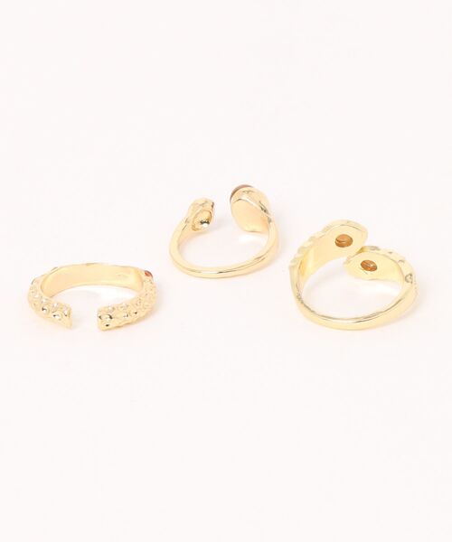 tone（トーン）の「【88eighty-eight】ヴィンテージ ブラウンゴールドストーンリング3点セット【import】(MA)（リング・レディース・ゴールド・FREE）」の9枚目の写真
