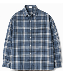 HUKE（ヒューク）の「ザ ステディ チェックシャツ（ヴィンテージブルー）（シャツ/ブラウス）」