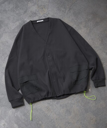 Firsthand（ファーストハンド）の「Firsthand/ファーストハンド サイドポケット スピンドル テック サーマル カーディガン / ビッグシルエット / 長袖（カーディガン/ボレロ）」