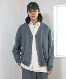 Firsthand（ファーストハンド）の「Firsthand/ファーストハンド サイドポケット スピンドル テック サーマル カーディガン / ビッグシルエット / 長袖（カーディガン/ボレロ）」