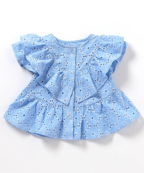 apres les cours（アプレレクール）の「【リンク】ラッフルフリルセットアップ（セットアップ・キッズ・ブルー/ピンク・130/120/110/100/90）」の15枚目の写真