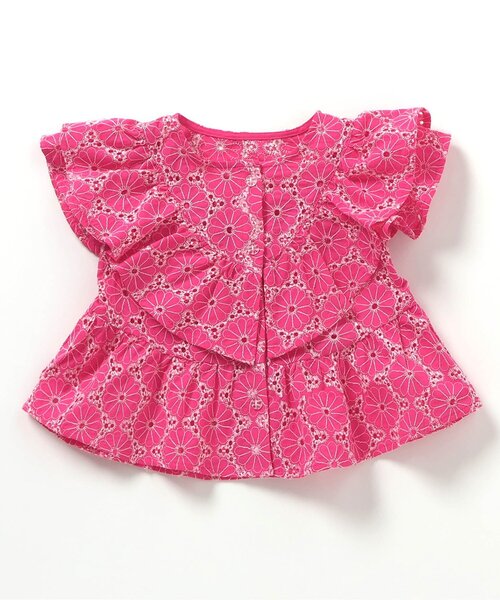 apres les cours（アプレレクール）の「【リンク】ラッフルフリルセットアップ（セットアップ・キッズ・ブルー/ピンク・130/120/110/100/90）」の10枚目の写真
