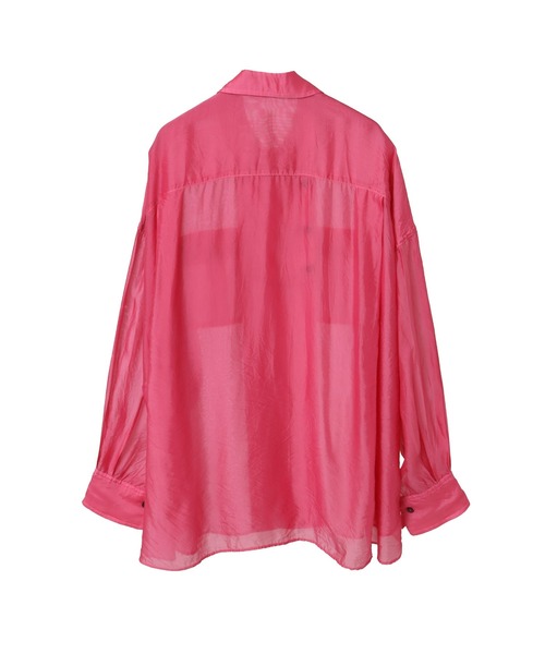 CURRENTAGE（カレンテージ）の「【CURRENTAGE/カレンテージ】Silk capra shirt（シャツ/ブラウス・レディース・ピンク・FREE）」の8枚目の写真
