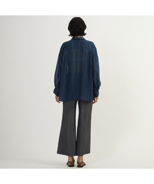 CURRENTAGE（カレンテージ）の「【CURRENTAGE/カレンテージ】Silk capra shirt（シャツ/ブラウス・レディース・ピンク・FREE）」の7枚目の写真