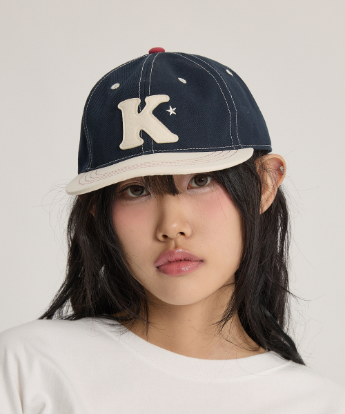 WaiKei(ワイケイ)の「Kロゴアップリケキャップネイビー(キャップ・レディース・その他・FREE)」の7枚目の写真