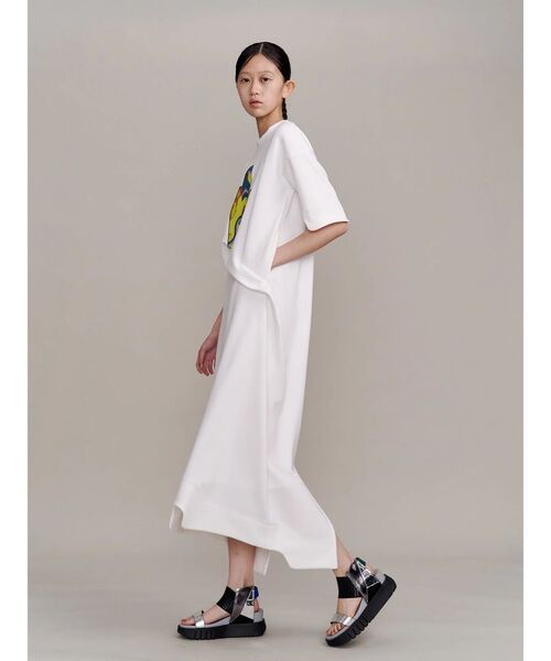 UN3D.（アンスリード）の「STRATUM ART PRINT OP / ストレイタムアートプリントワンピース（ワンピース・レディース・ブラック/ホワイト・38/36）」の10枚目の写真