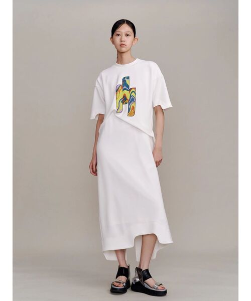 UN3D.（アンスリード）の「STRATUM ART PRINT OP / ストレイタムアートプリントワンピース（ワンピース・レディース・ブラック/ホワイト・38/36）」の9枚目の写真