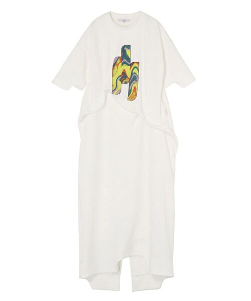 UN3D.（アンスリード）の「STRATUM ART PRINT OP / ストレイタムアートプリントワンピース（ワンピース・レディース・ブラック/ホワイト・38/36）」の3枚目の写真