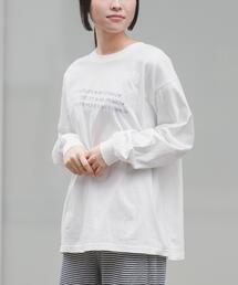 FORK&SPOON | FORK&SPOON　ピグメントプリントロングスリーブTシャツ(Tシャツ/カットソー)