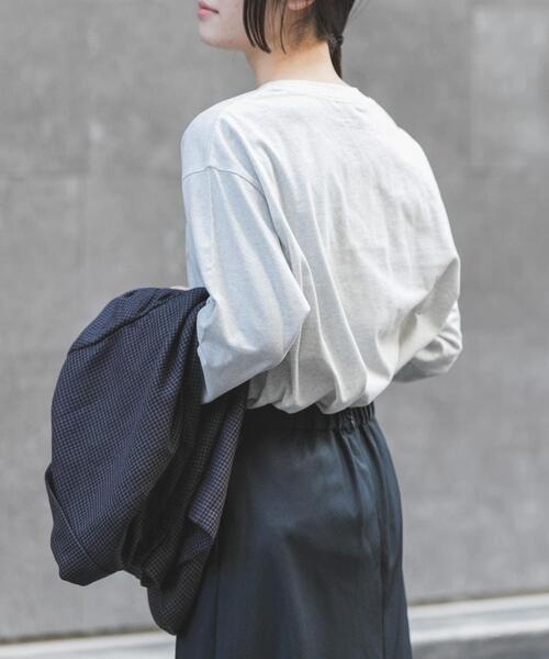 FORK&SPOON（フォークアンドスプーン）の「FORK&SPOON　ピグメントプリントロングスリーブTシャツ（Tシャツ/カットソー・レディース・オフホワイト/グレー系その他・1）」の13枚目の写真