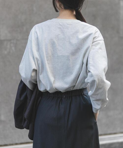 FORK&SPOON（フォークアンドスプーン）の「FORK&SPOON　ピグメントプリントロングスリーブTシャツ（Tシャツ/カットソー・レディース・オフホワイト/グレー系その他・1）」の14枚目の写真