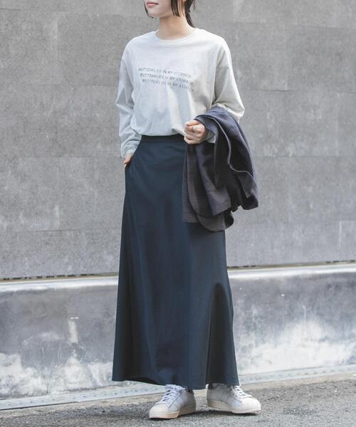 FORK&SPOON（フォークアンドスプーン）の「FORK&SPOON　ピグメントプリントロングスリーブTシャツ（Tシャツ/カットソー・レディース・オフホワイト/グレー系その他・1）」の15枚目の写真