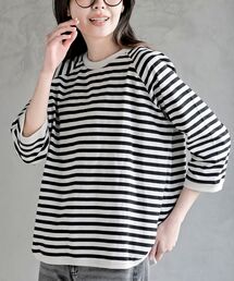 rps（アールピーエス）の「クルーネックラグランワイド７分袖Ｔ（Tシャツ/カットソー）」