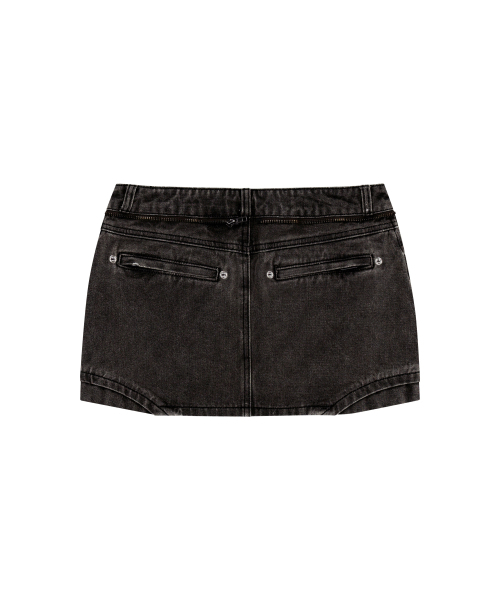 OJOS(オホス)の「Button Denim Mini Skirt / Charcoal(スカート・レディース・その他・1/2/3)」の3枚目の写真