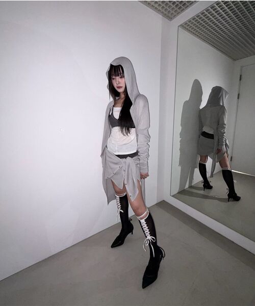 OJOS(オホス)の「Button Denim Mini Skirt / Charcoal(スカート・レディース・その他・1/2/3)」の8枚目の写真