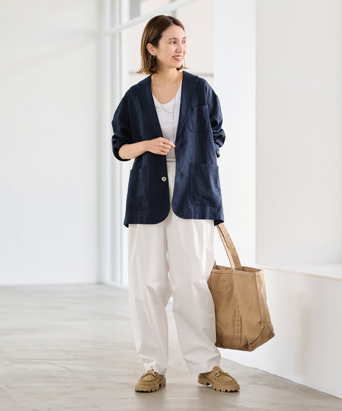 FRAMeWORK(フレームワーク)の「SEUVAS/ソウバス 別注NOT PAPER バッグ L(トートバッグ・レディース・ベージュ・FREE)」の4枚目の写真