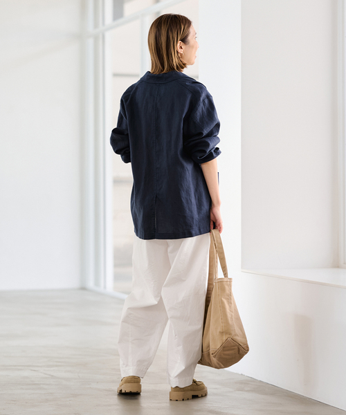 FRAMeWORK(フレームワーク)の「SEUVAS/ソウバス 別注NOT PAPER バッグ L(トートバッグ・レディース・ベージュ・FREE)」の6枚目の写真