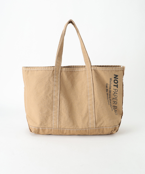 FRAMeWORK(フレームワーク)の「SEUVAS/ソウバス 別注NOT PAPER バッグ L(トートバッグ・レディース・ベージュ・FREE)」の14枚目の写真