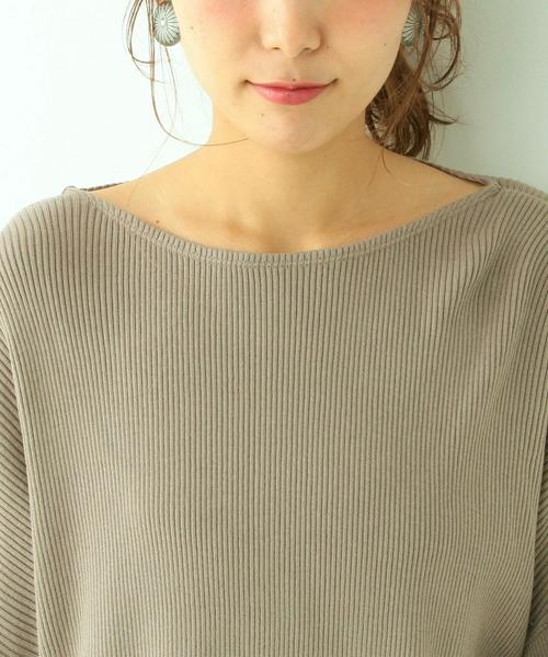 Another Edition(アナザーエディション)の「テレココインプルオーバー/ AEBC CテレココインPO◆(Tシャツ/カットソー・レディース・オフホワイト/オリーブ・フリー)」の6枚目の写真