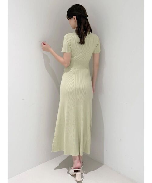 MERCURYDUO（マーキュリーデュオ）の「ワイドリブスキッパーニットワンピース（ワンピース・レディース・ライム/ピンク/ネイビー/ブラック・SMALL/MEDIUM）」の11枚目の写真