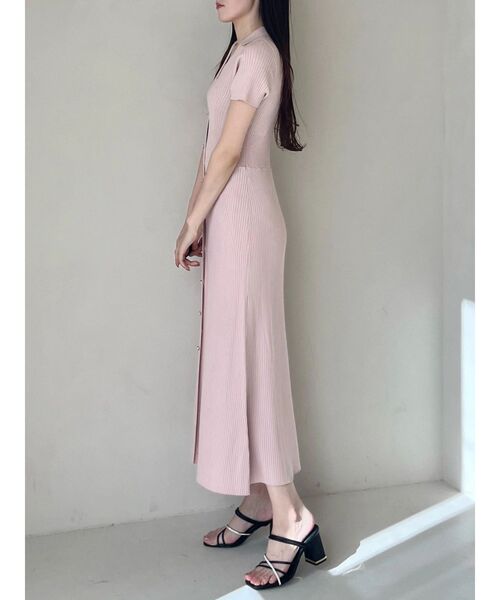 MERCURYDUO（マーキュリーデュオ）の「ワイドリブスキッパーニットワンピース（ワンピース・レディース・ライム/ピンク/ネイビー/ブラック・SMALL/MEDIUM）」の19枚目の写真