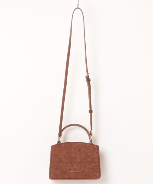 CHARLES & KEITH（チャールズ & キース）の「Aubrielle オブリエル トップハンドルバッグ（ハンドバッグ・レディース・チョコ/ピンク・S）」の21枚目の写真