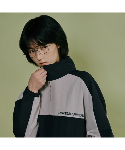 LAP（ラップ）の「配色アノラックスウェット AS1CT260（スウェット・レディース・チャコールグレー/ダークネイビー・FREE）」の6枚目の写真