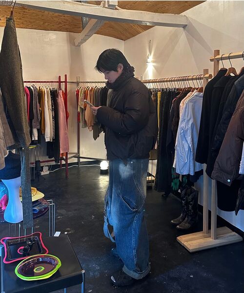 JUAN HOMME(ジュアンオム)の「ヘンリーネックロングスリーブTシャツ(メランジグレー)(Tシャツ/カットソー・メンズ・グレー・SMALL/MEDIUM/LARGE)」の3枚目の写真