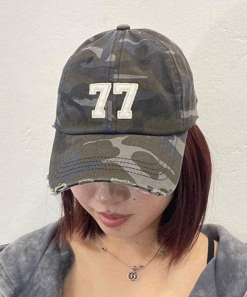 ROGER AND RAW(ロジャーアンドロウ)の「ナンバリングカモフラージュキャップ(キャップ・レディース・グレー系カモフラージュ/グリーン系カモフラージュ・FREE)」の17枚目の写真